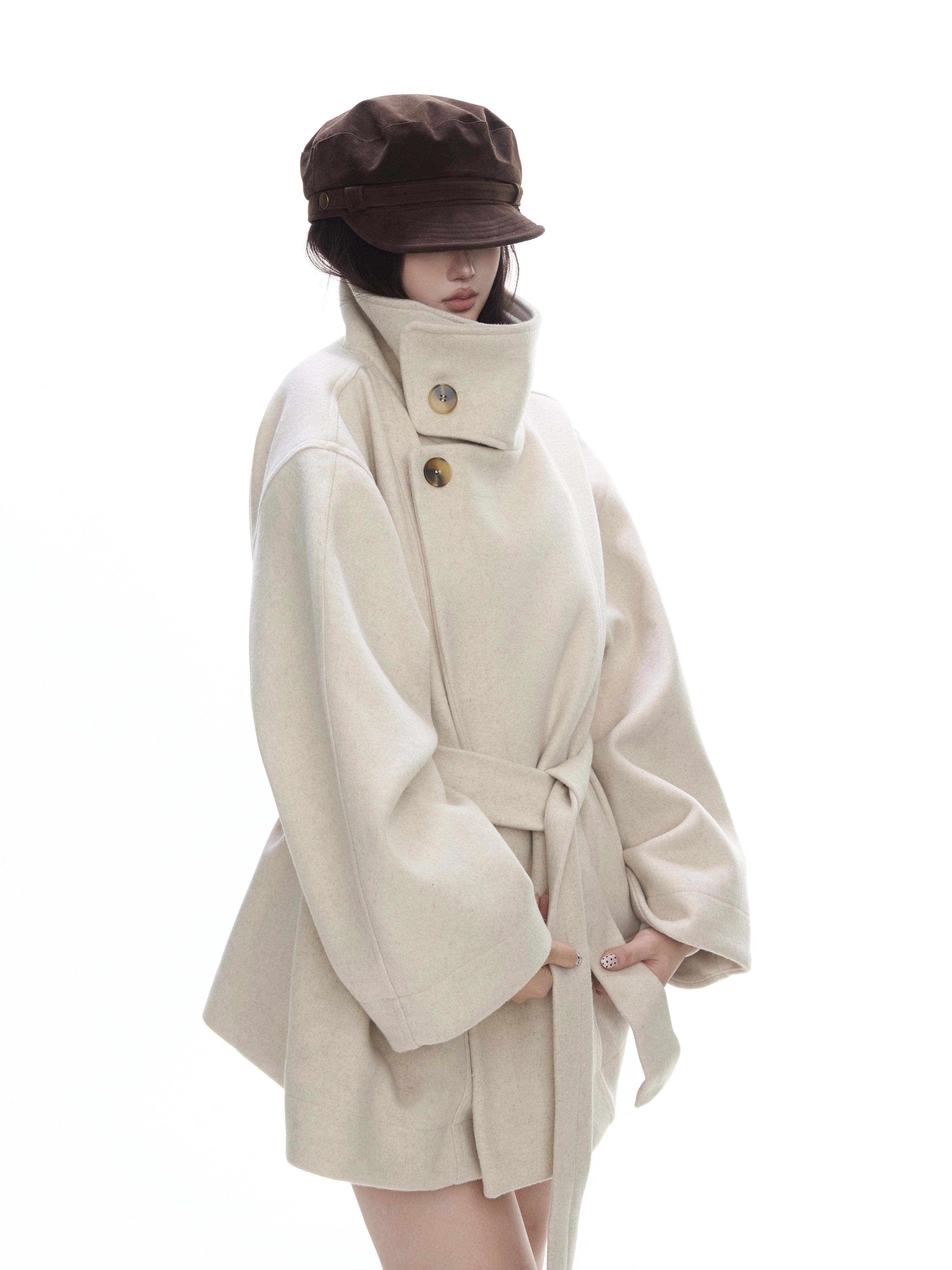 WITHMIN Loose and Thin Woolen Jacket