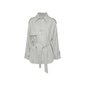 Audwyn Retro Old Money Wind Waist and Thin Lapel Trench Coat
