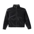 ZOZOFOREST Fleece Inner Bomber Leather Jacket