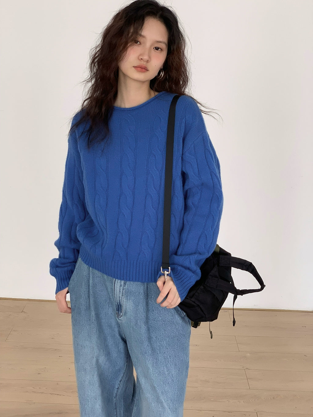 EM Lazy Wind Soft Waxy Twist Sweater (Clearance)