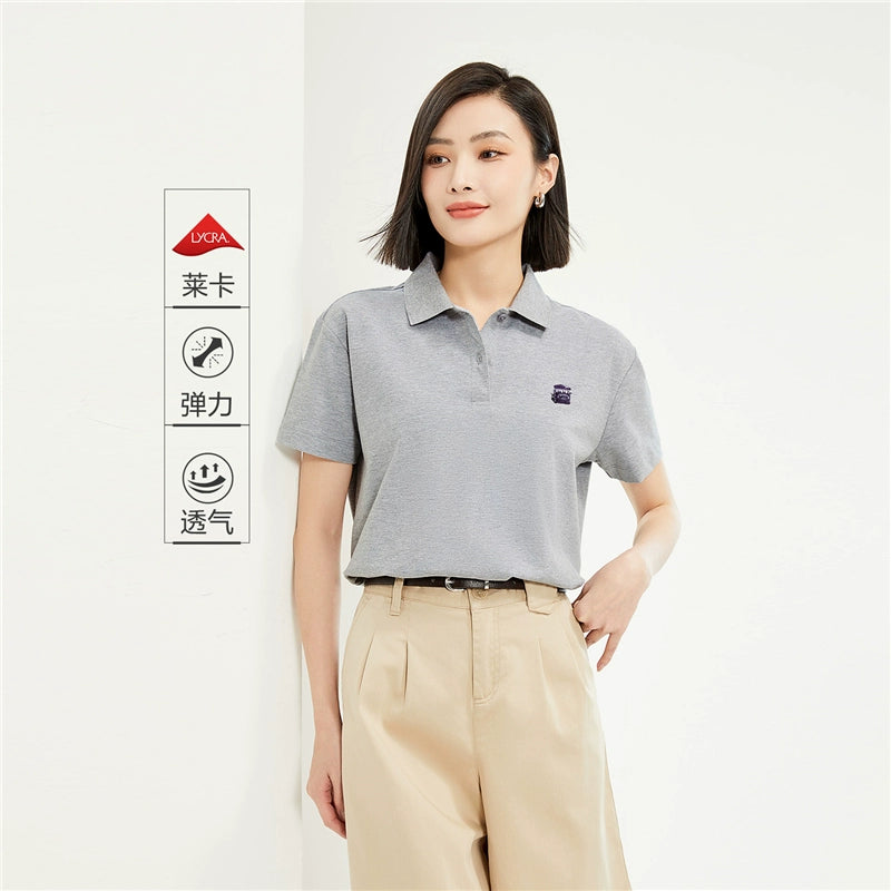 Giordano Small Embroidery Lapel Tee