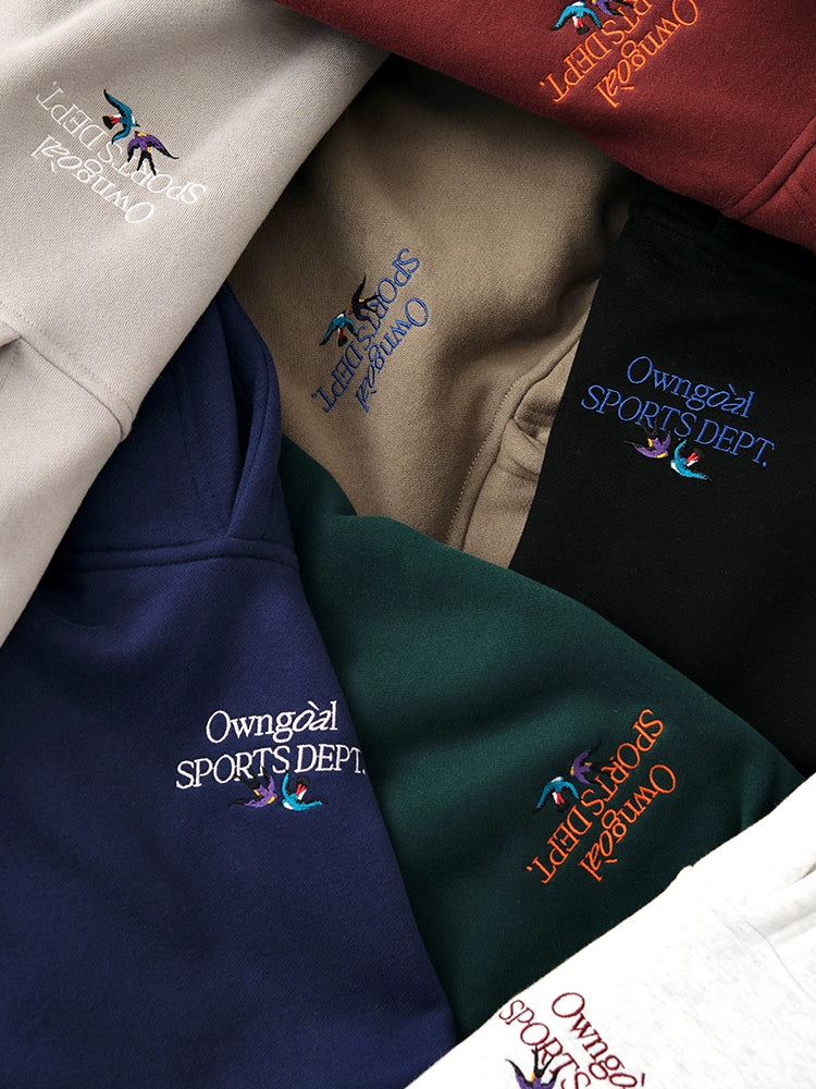 Battles Oolong Ball Embroidered Fleece Hooded Sweater