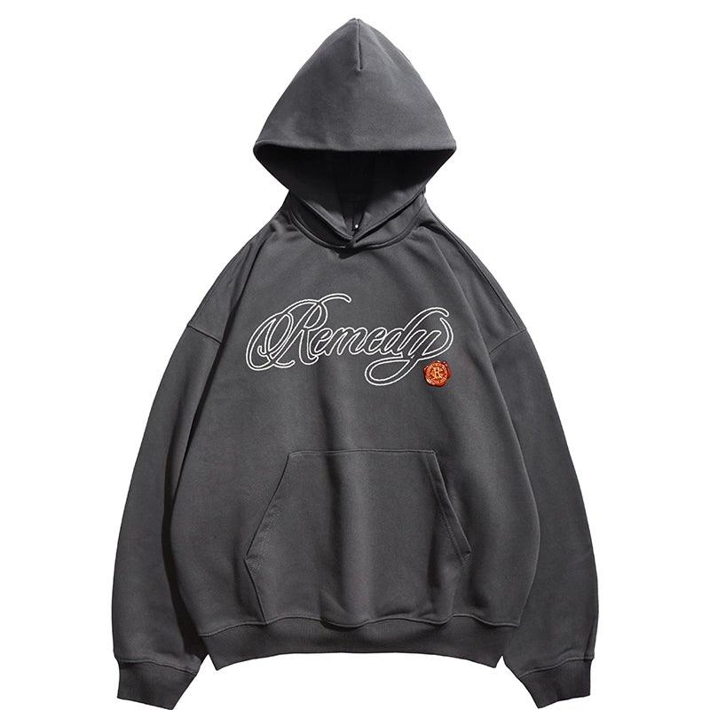 Remedy Vintage Embroidered Hooded Sweater
