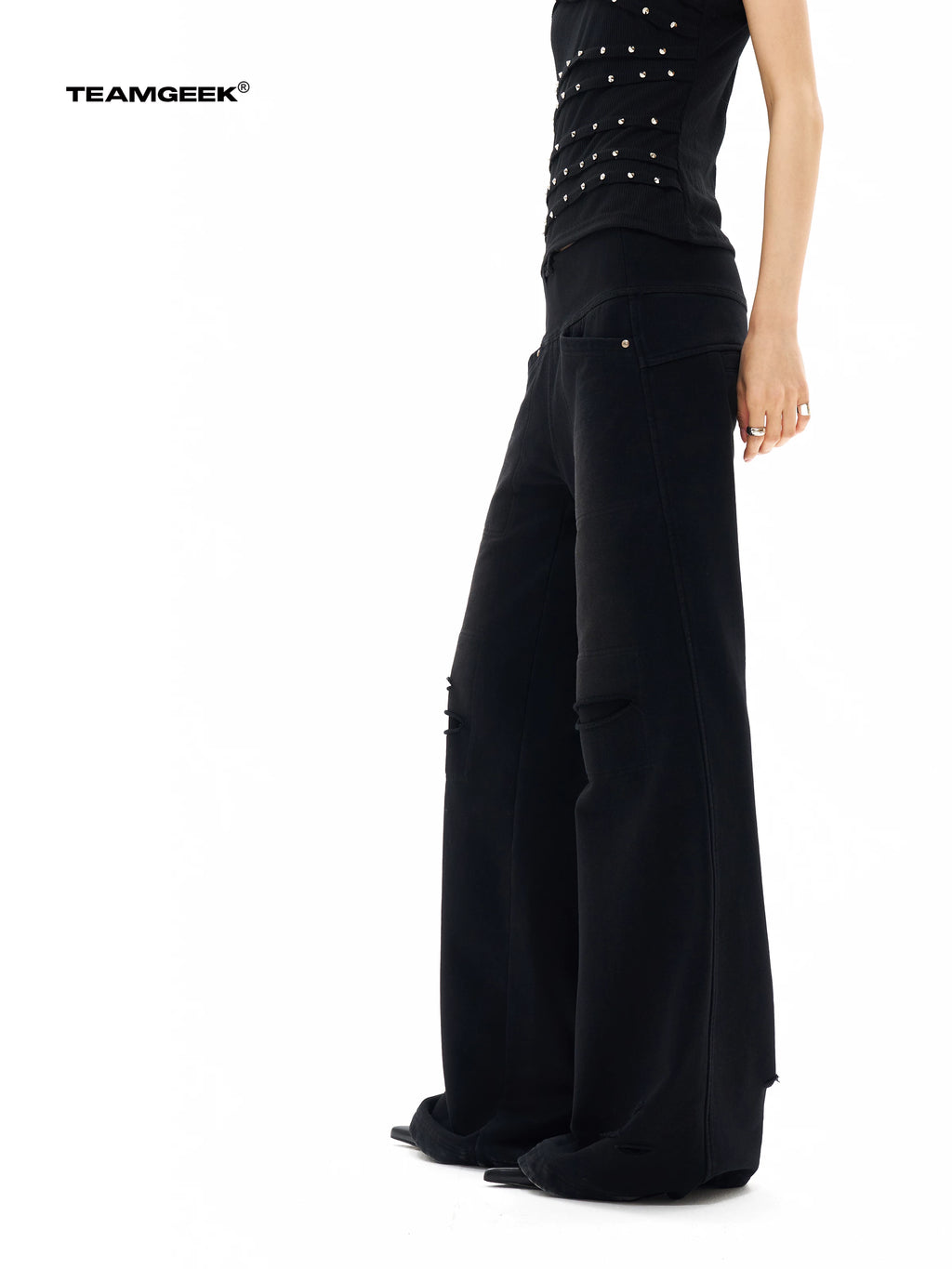 TEAMGEEK Mid-rise Loudspeaker Sports Casual Sweatpants