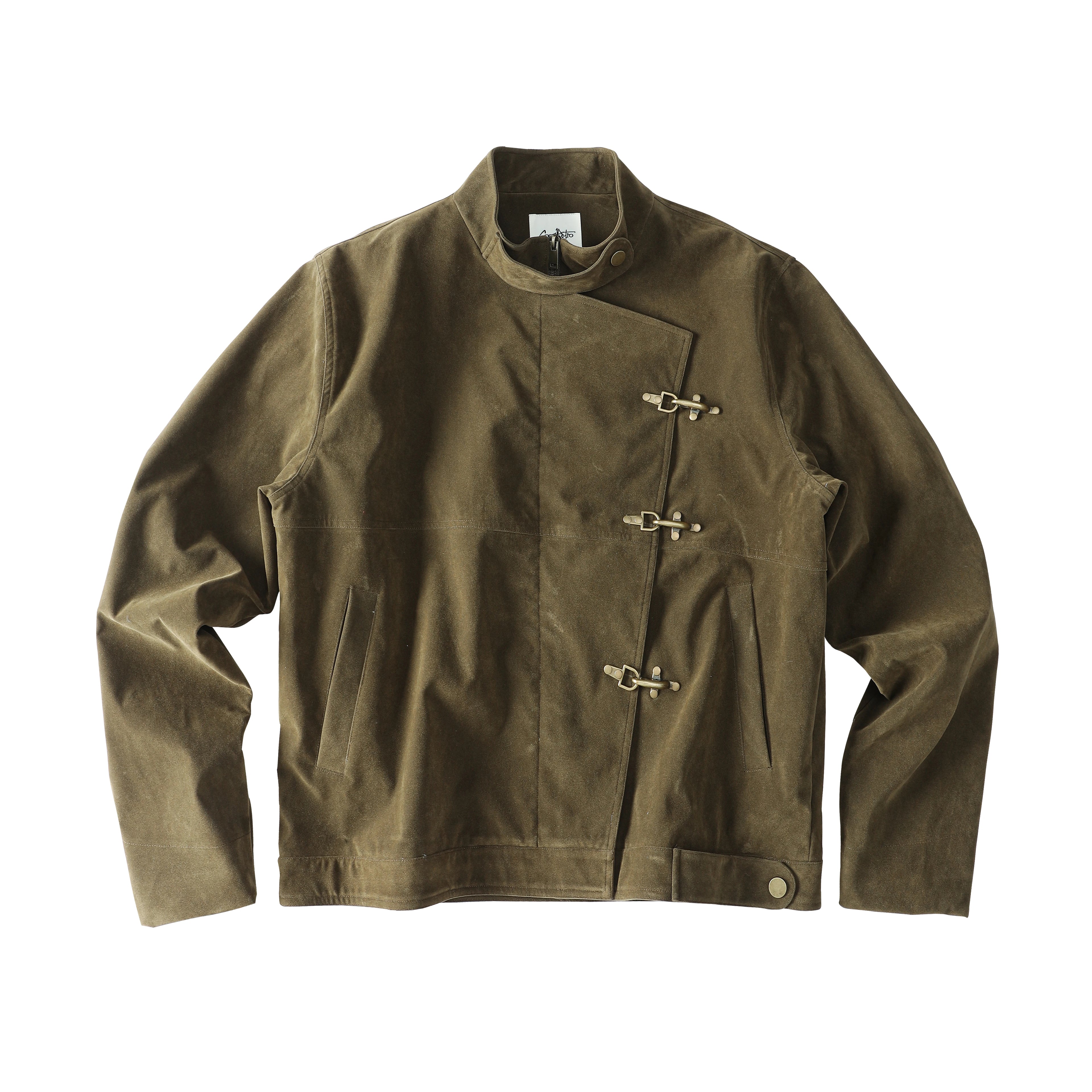 CoosRetro Vintage Plane Buckle Jacket