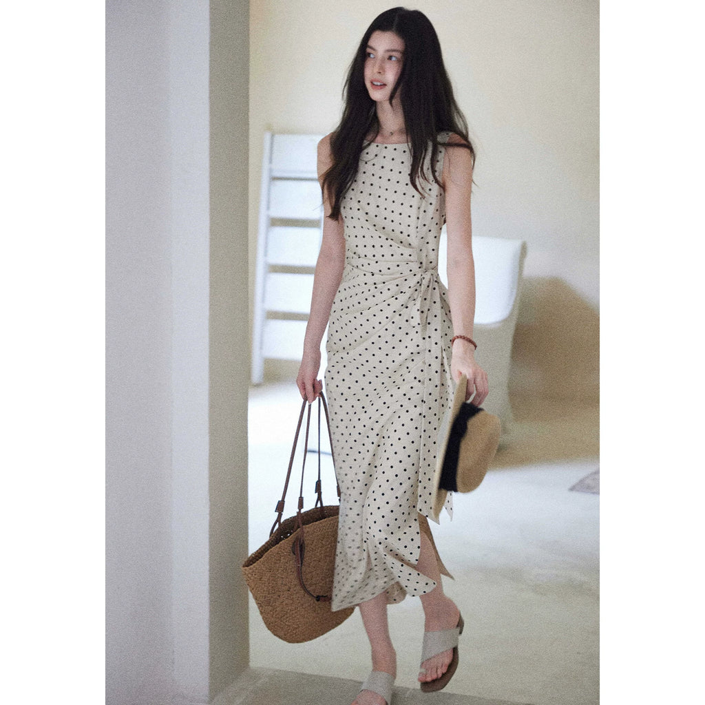 TYANG High-end Temperament Polka Dot Dress