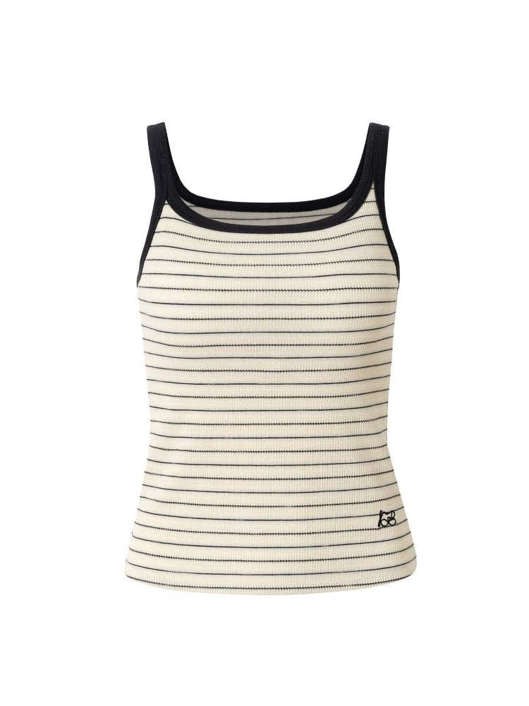 RPB BRAND Striped Microelastic with Chest Pad Knitted Sling Vest