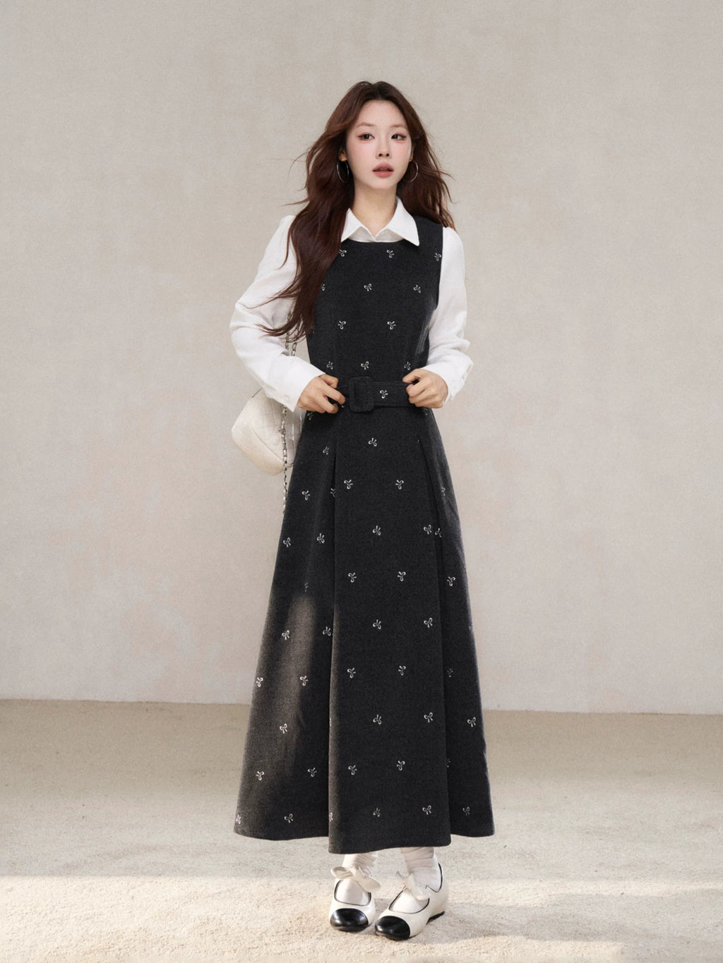 Wildberry Korean Retro Vest Dress