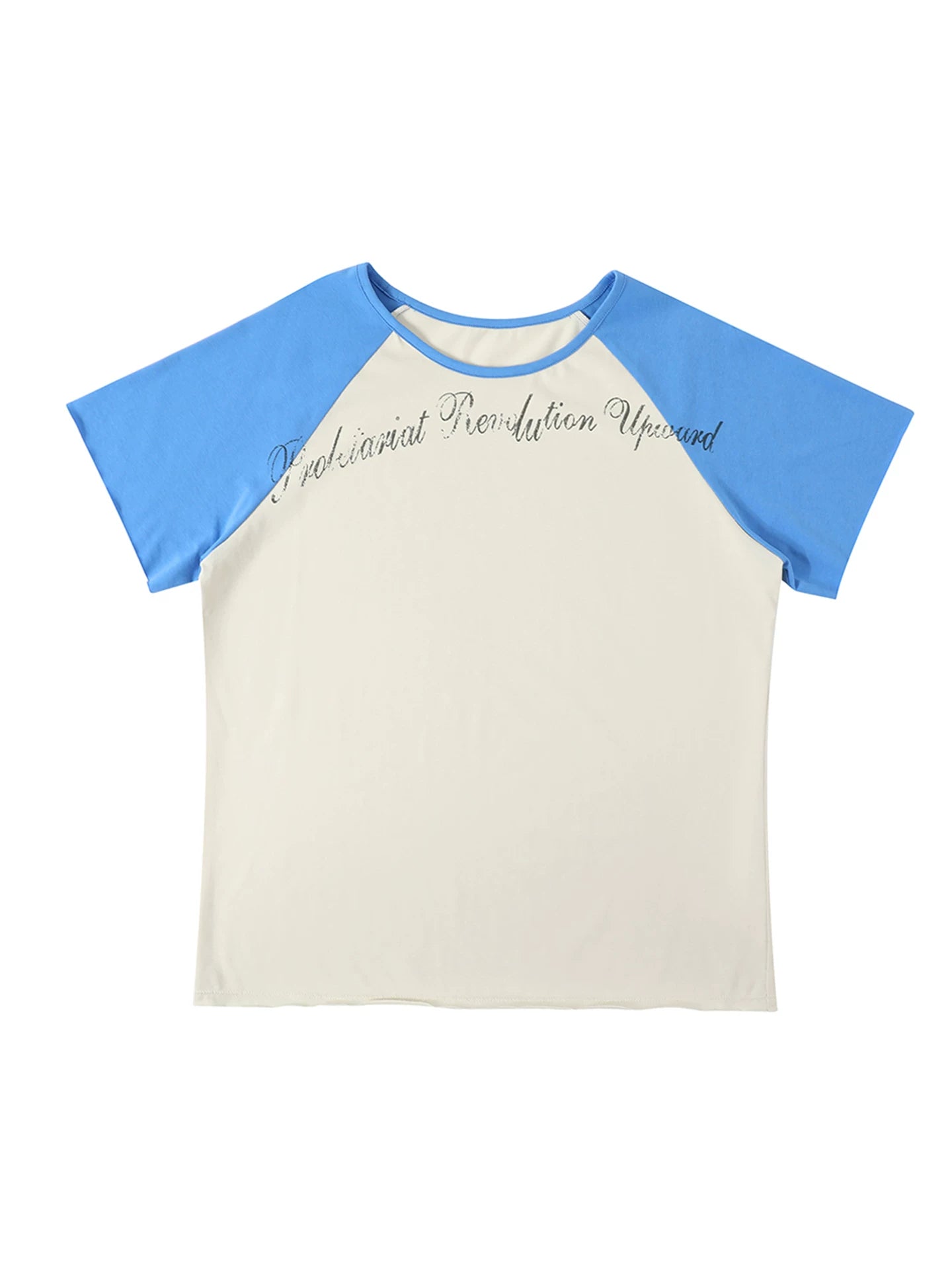 TREclub Retro Slim Shoulder Sleeve Casual Tee