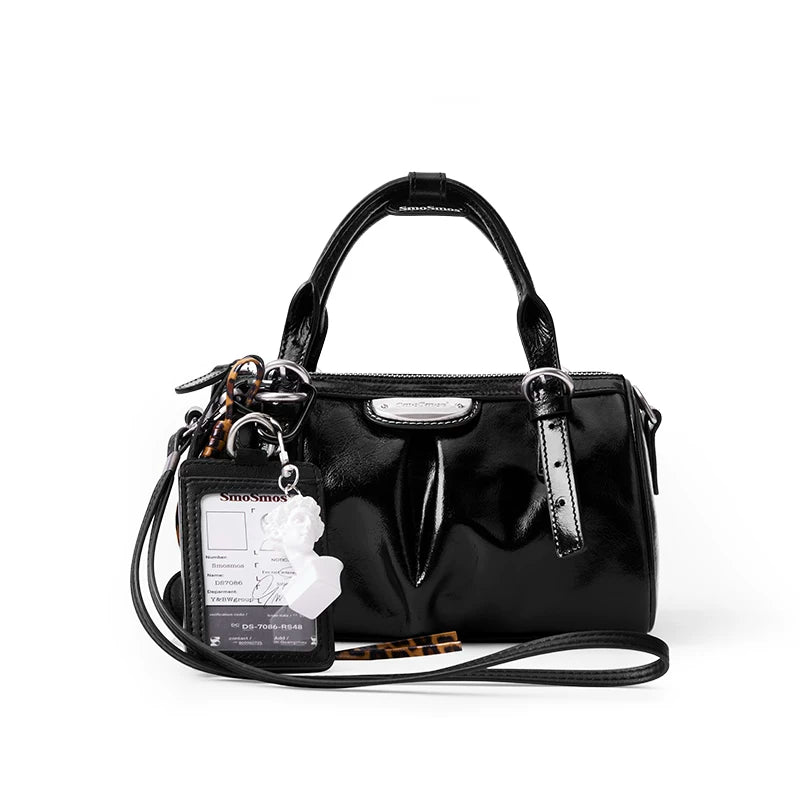 SmoSmos Punk Boston Shoulder Crossbody Bag