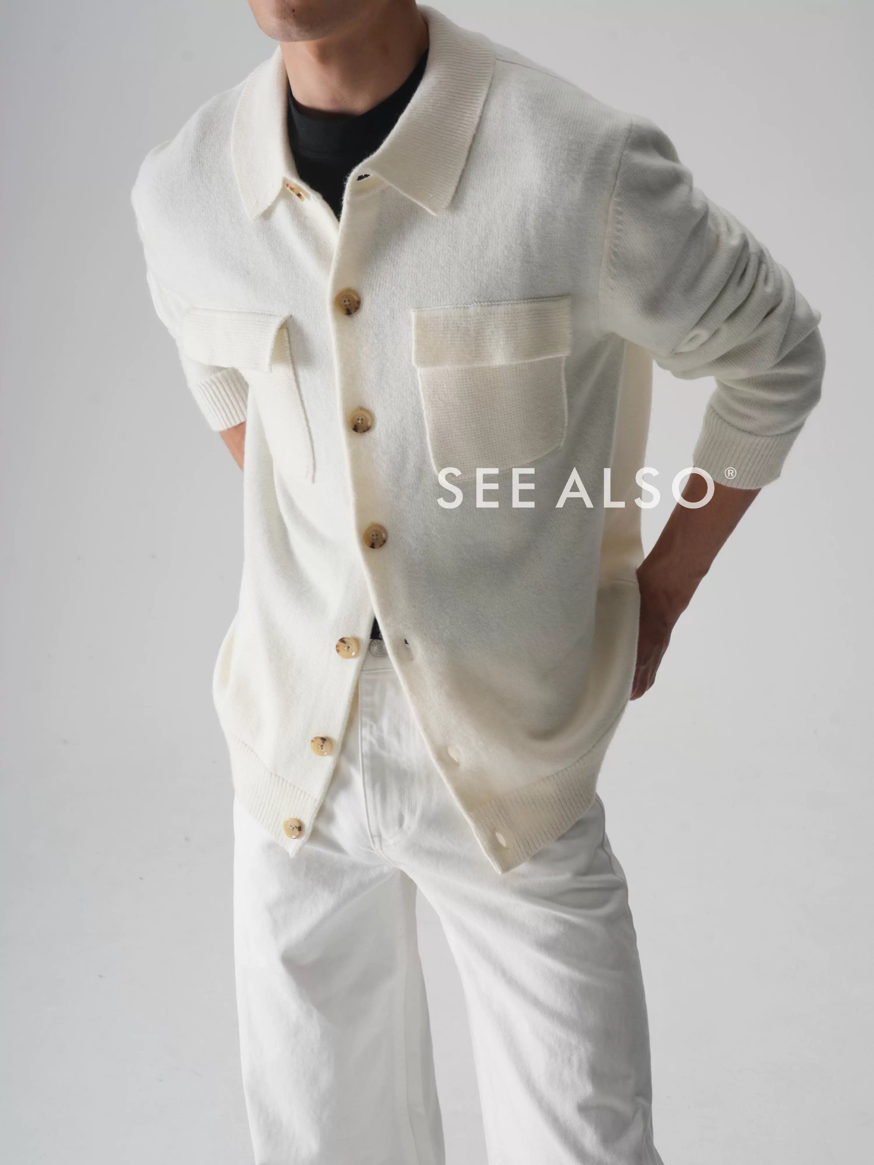 SEE ALSO Knitted Lapel Jacket Sweater