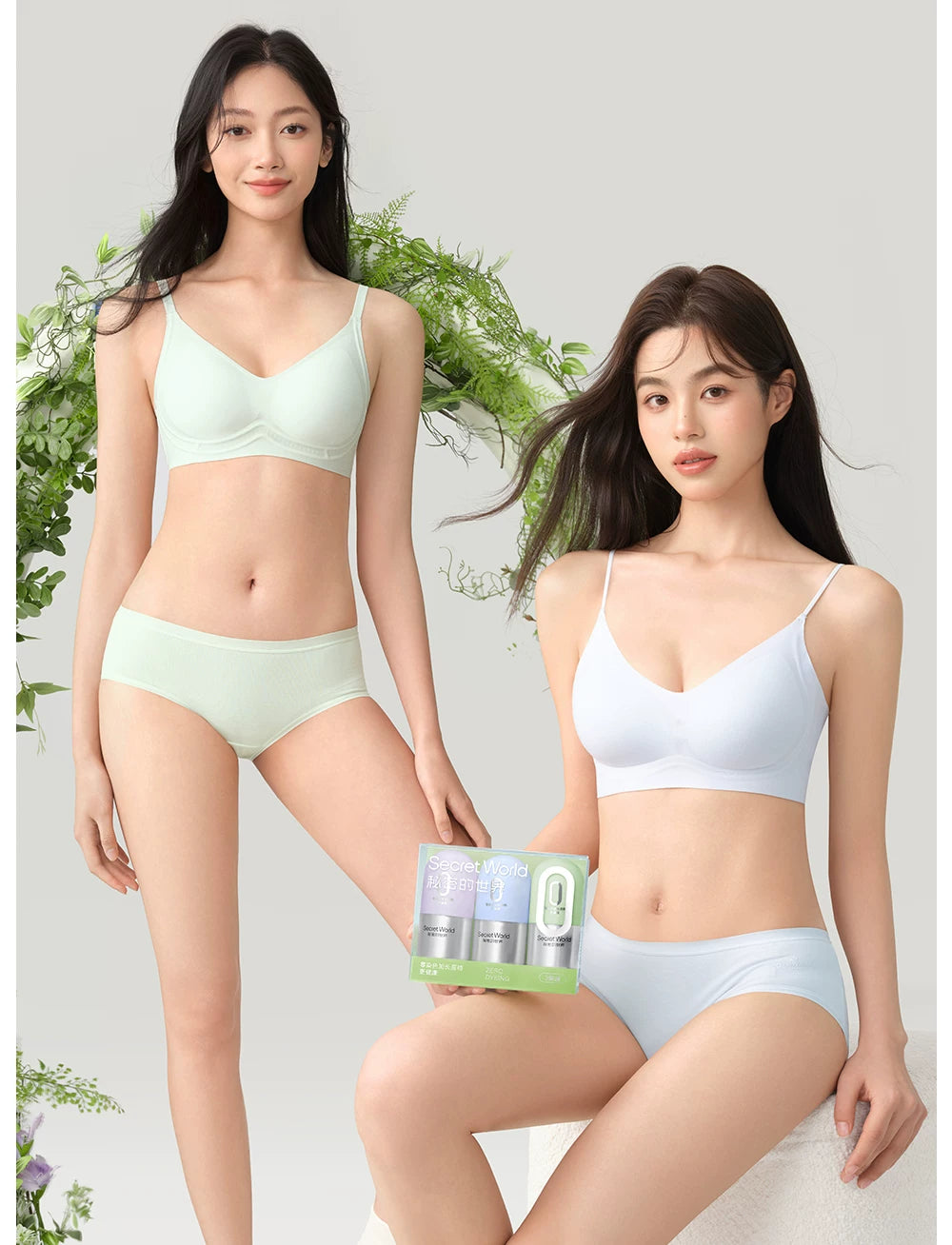 SecretWorld Antibacterial Extended Crotch Mid-waist Briefs
