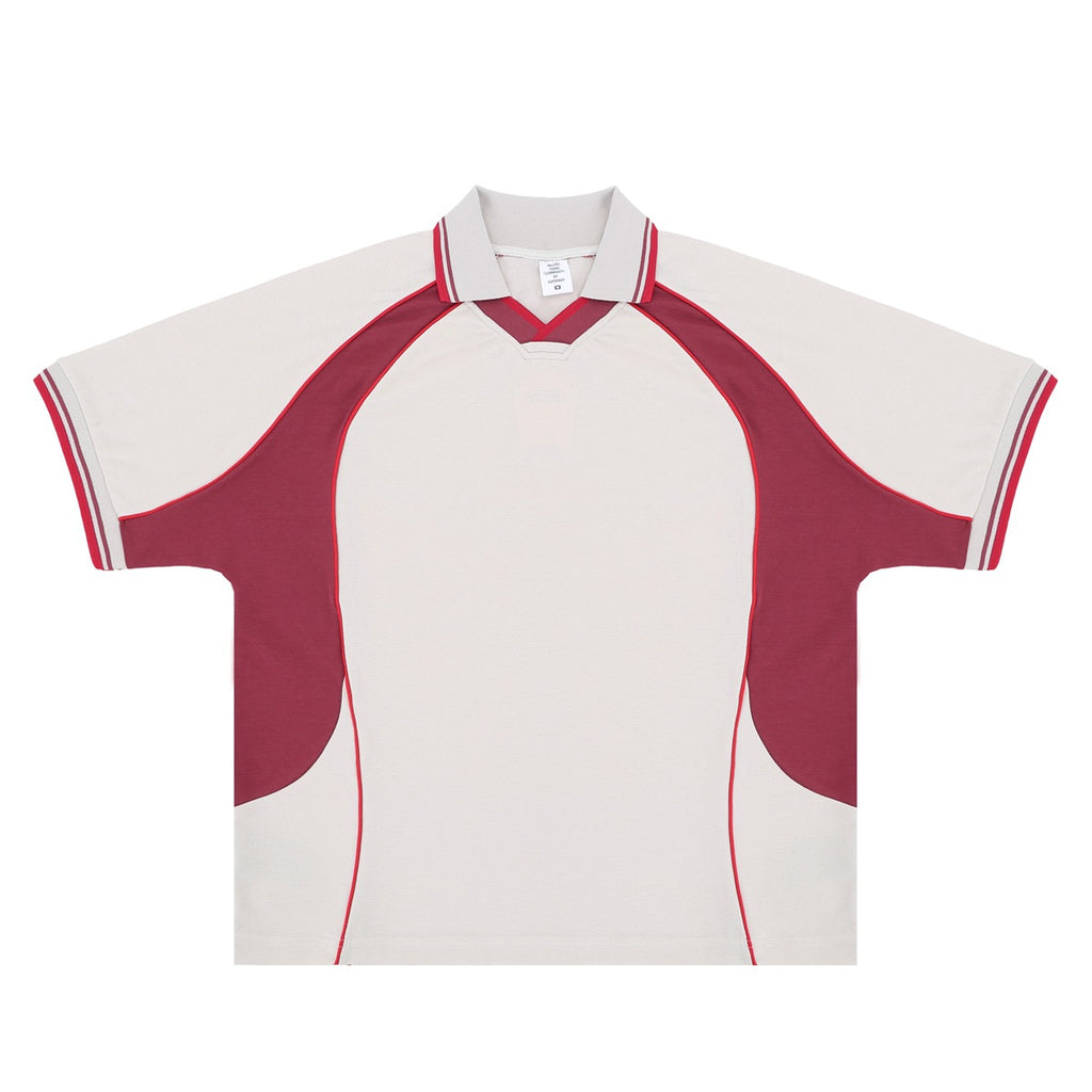 (Clearance) FORGIVNESS Lapel Contrasting Color Splicing Polo Shirt