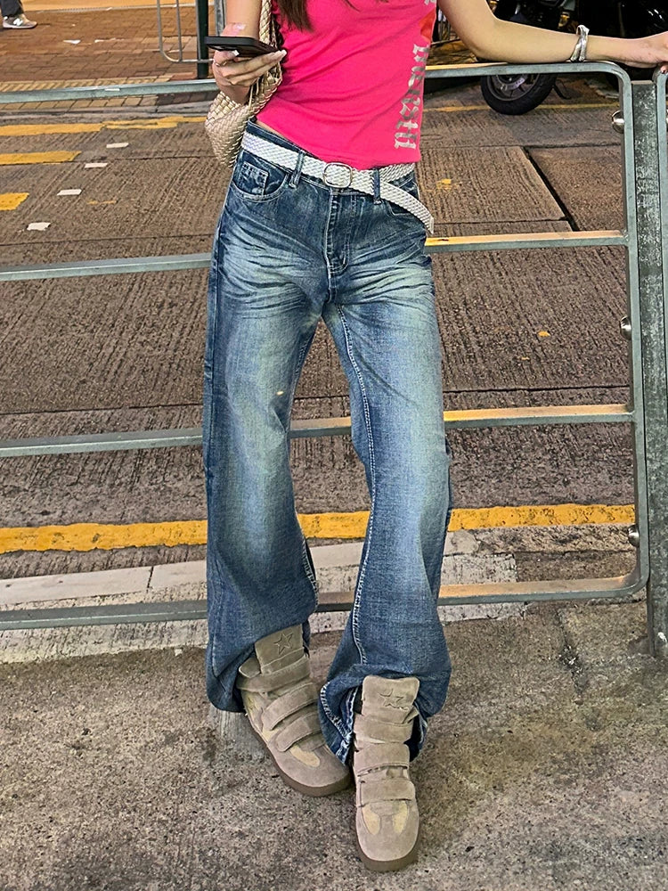 EAHO Retro Straight Versatile Jeans