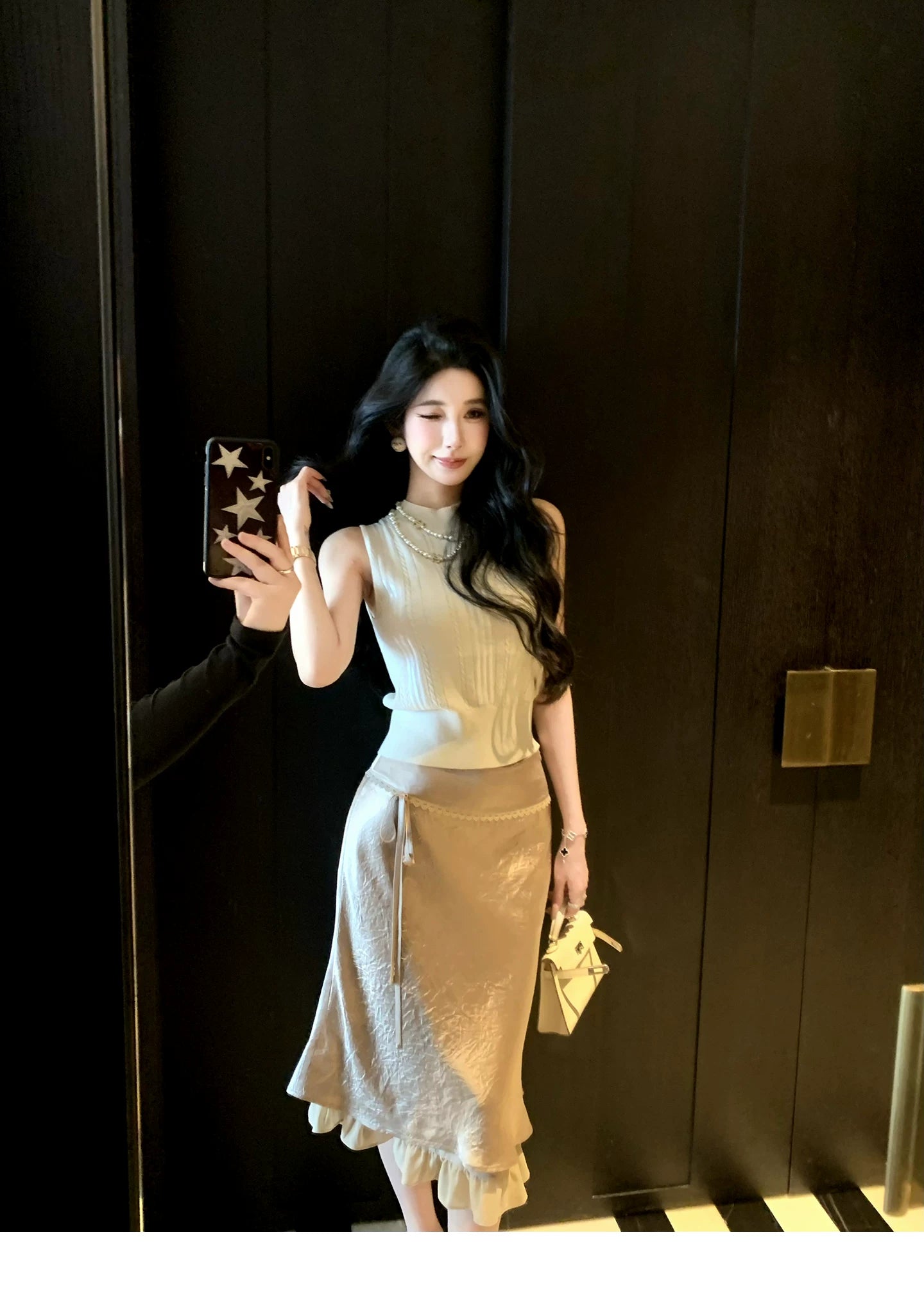 BarbChill Low-rise Fishtail Skirt