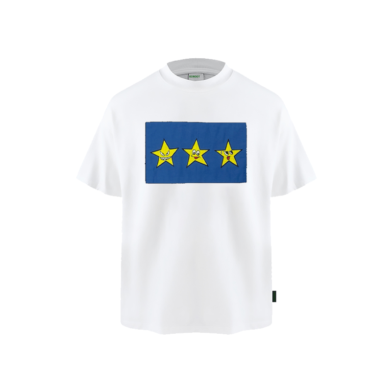 [KONOOT] 25SS (STAR) sticker embroidery BoxyFit version * 280G Tee