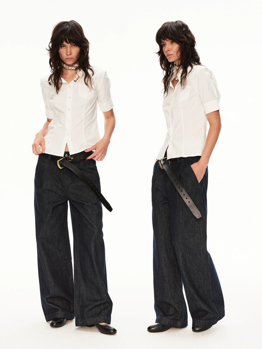 MADWITCH Minimalist Waistless Loose Straight Jeans