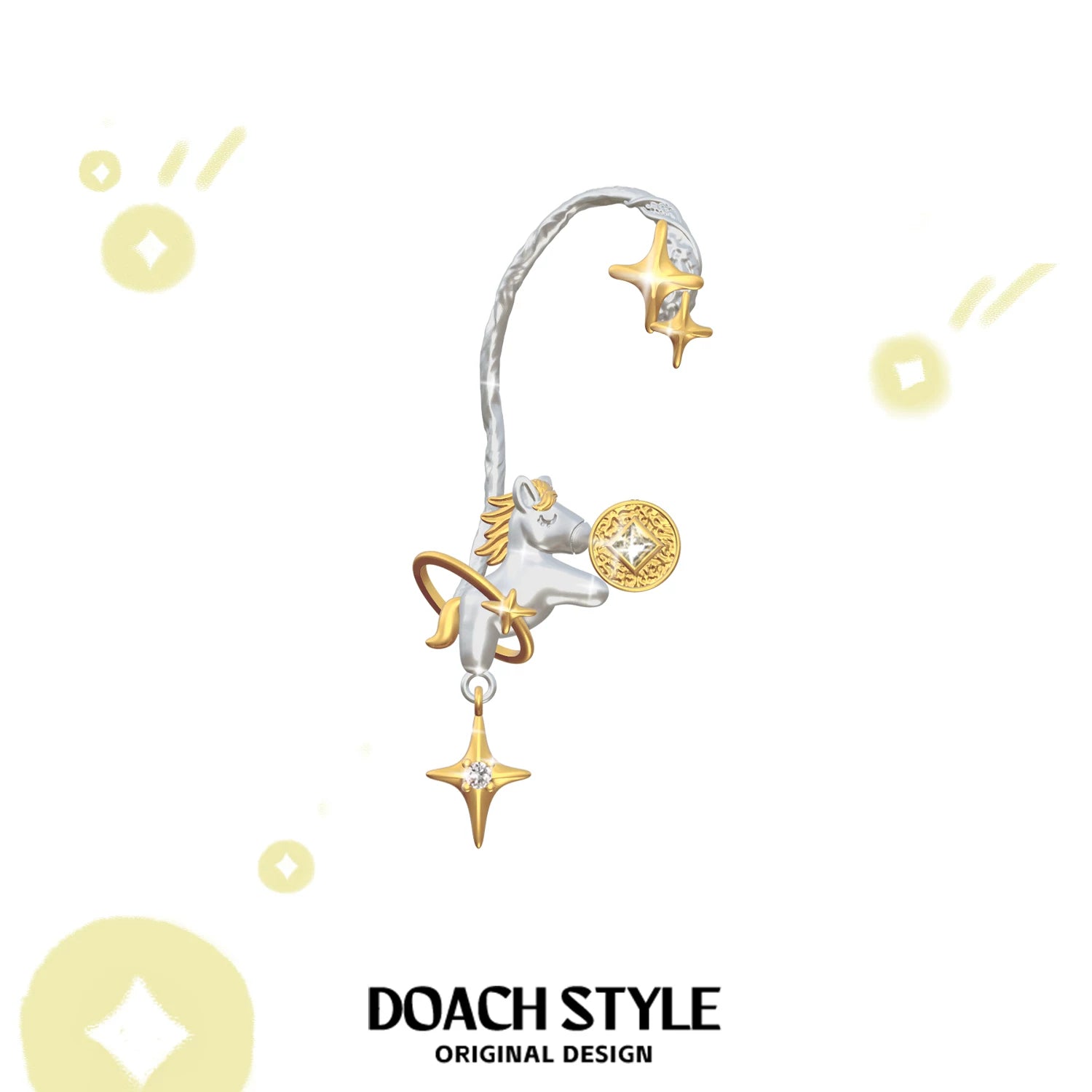 DOACH Has Money Right Away, No Ear Piercings, Ear Clips, Earrings
