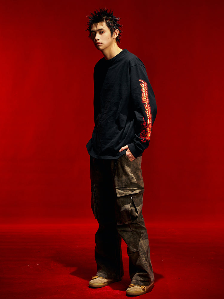 OSCILL Industrial X Pain Band Long Sleeve Tee