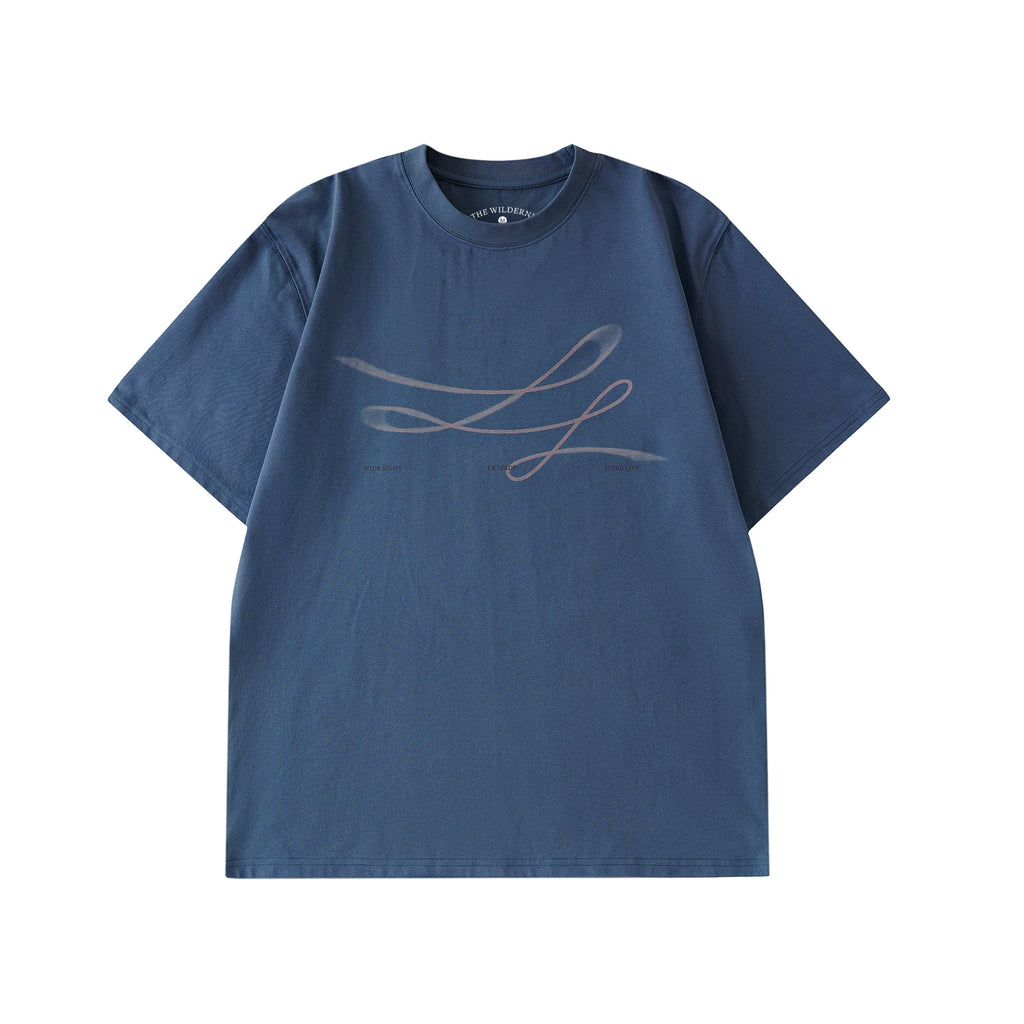 LR Cool Motion Line Pattern Loose Tee
