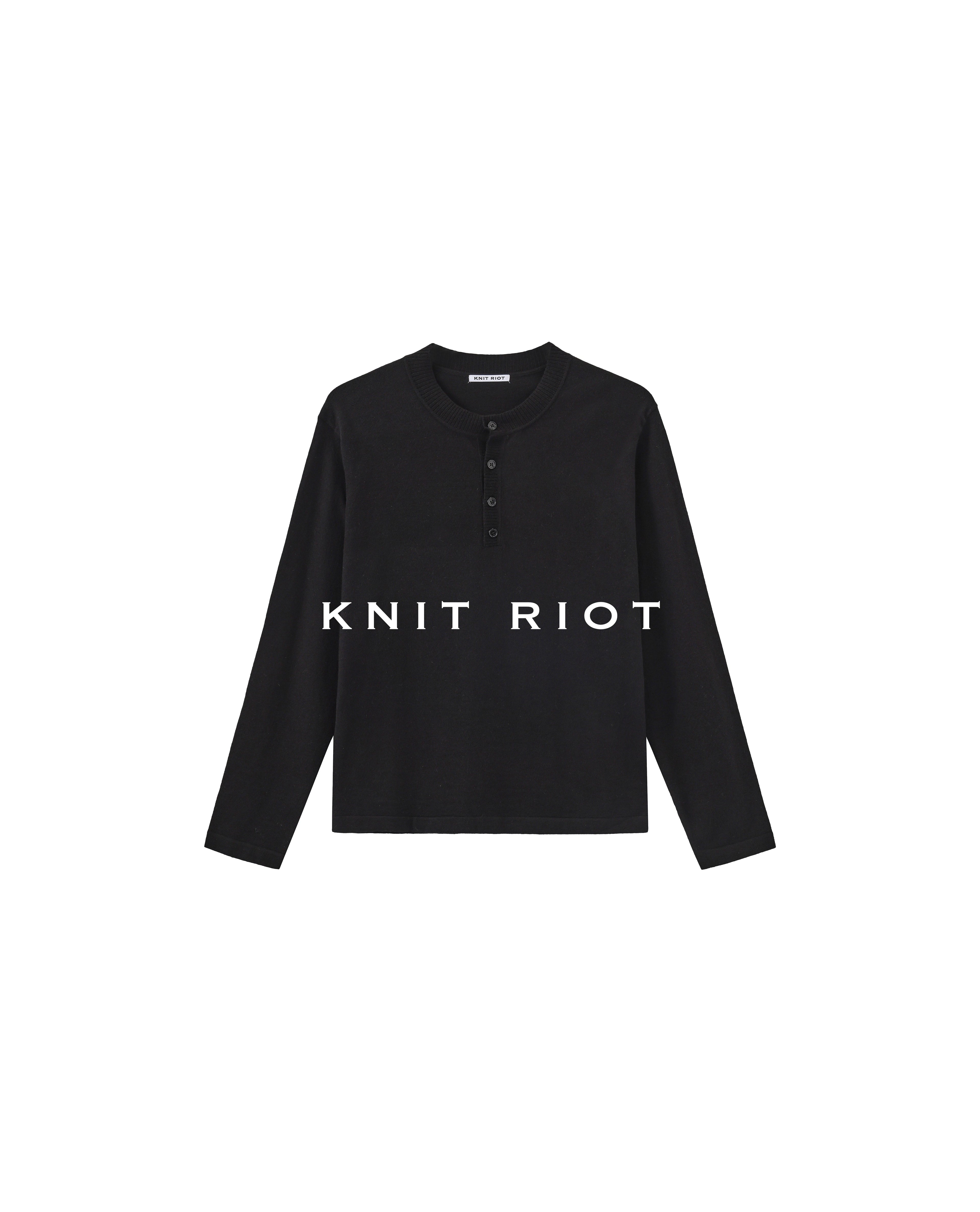 KNITRIOT Simple Skin-friendly Bottoming Long-sleeved Knitted Sweater
