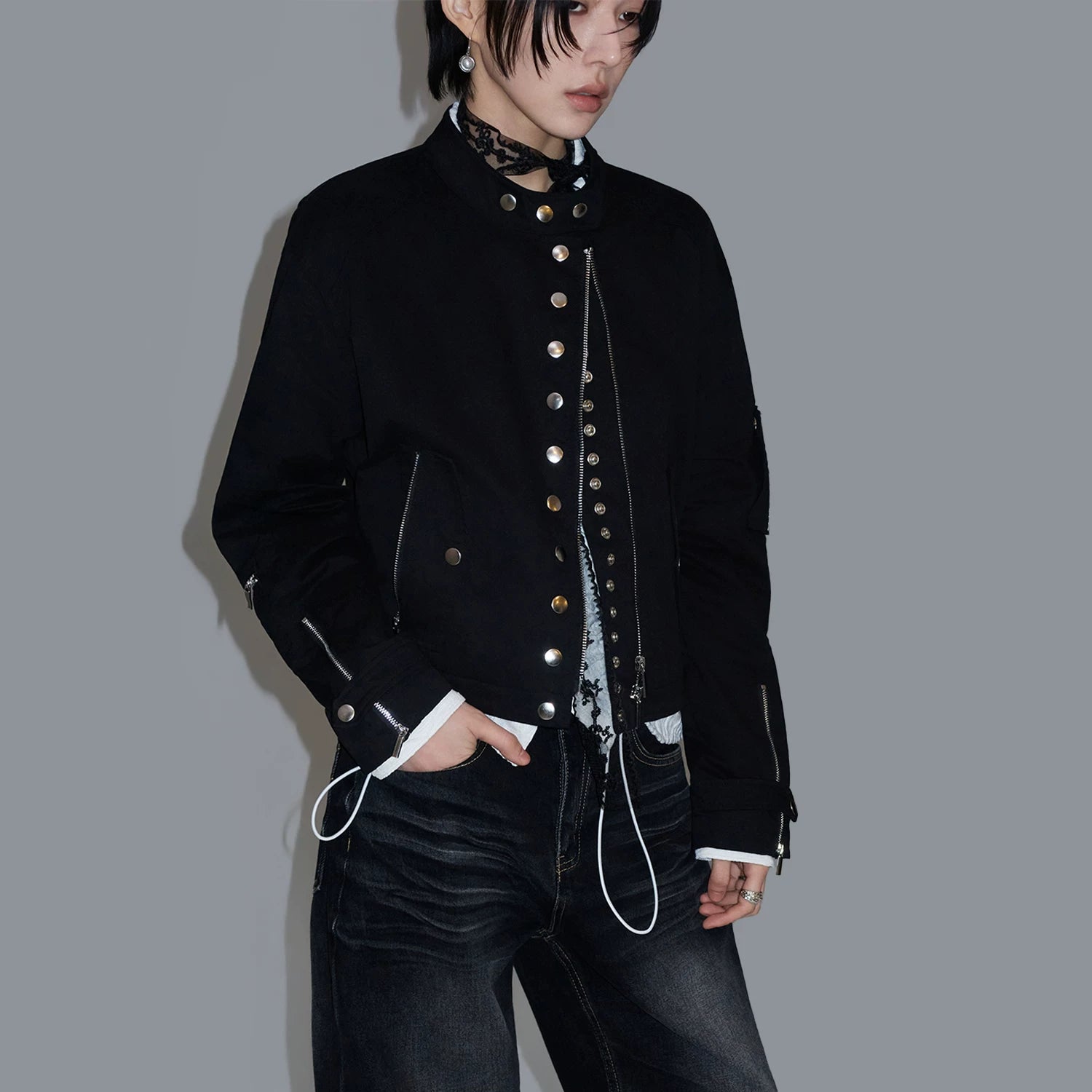 Sameuoo Premium Metal Zip Jacket