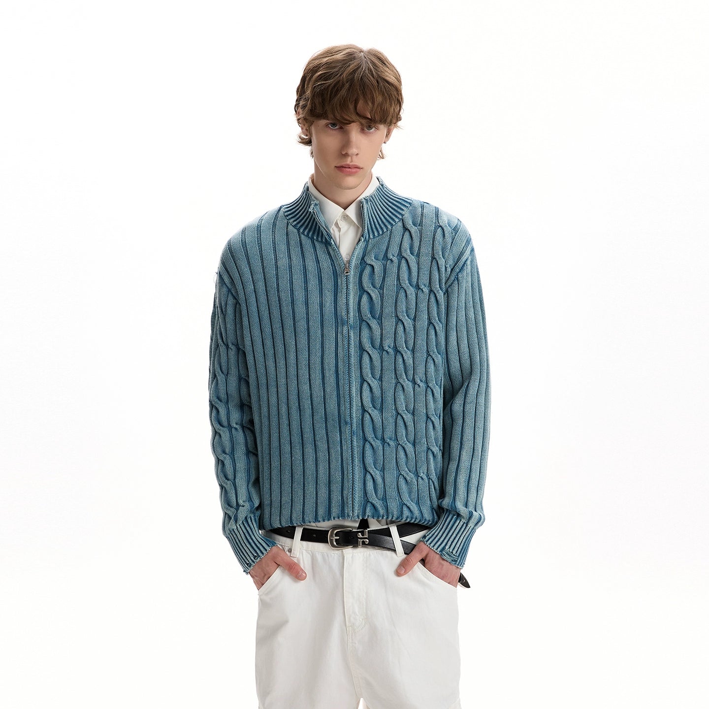 A PUEE Vintage Twist Knitted Sweater