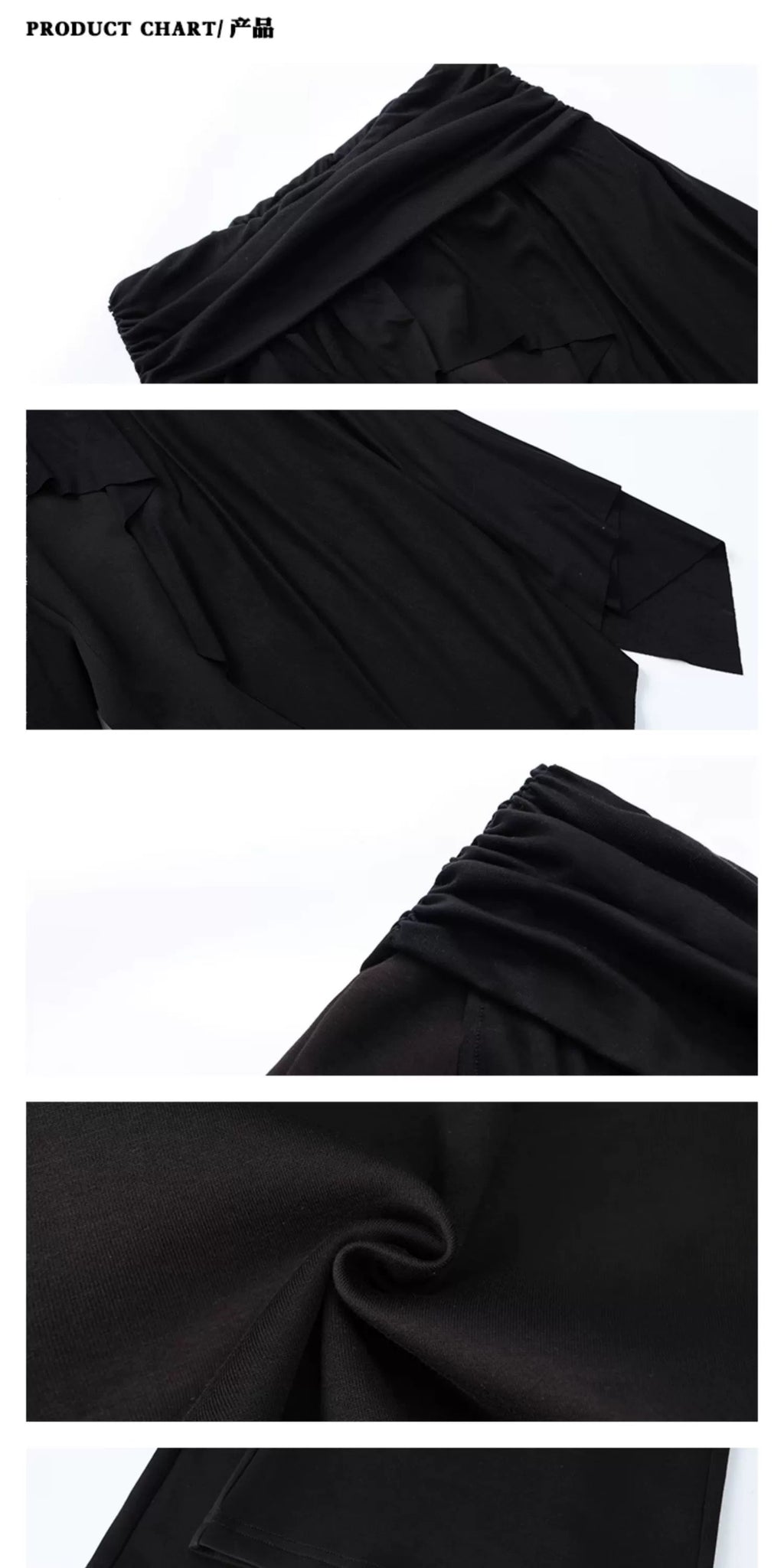 ZAVK Fake Two-piece Slim-fitting and Thin Versatile Bell Pants