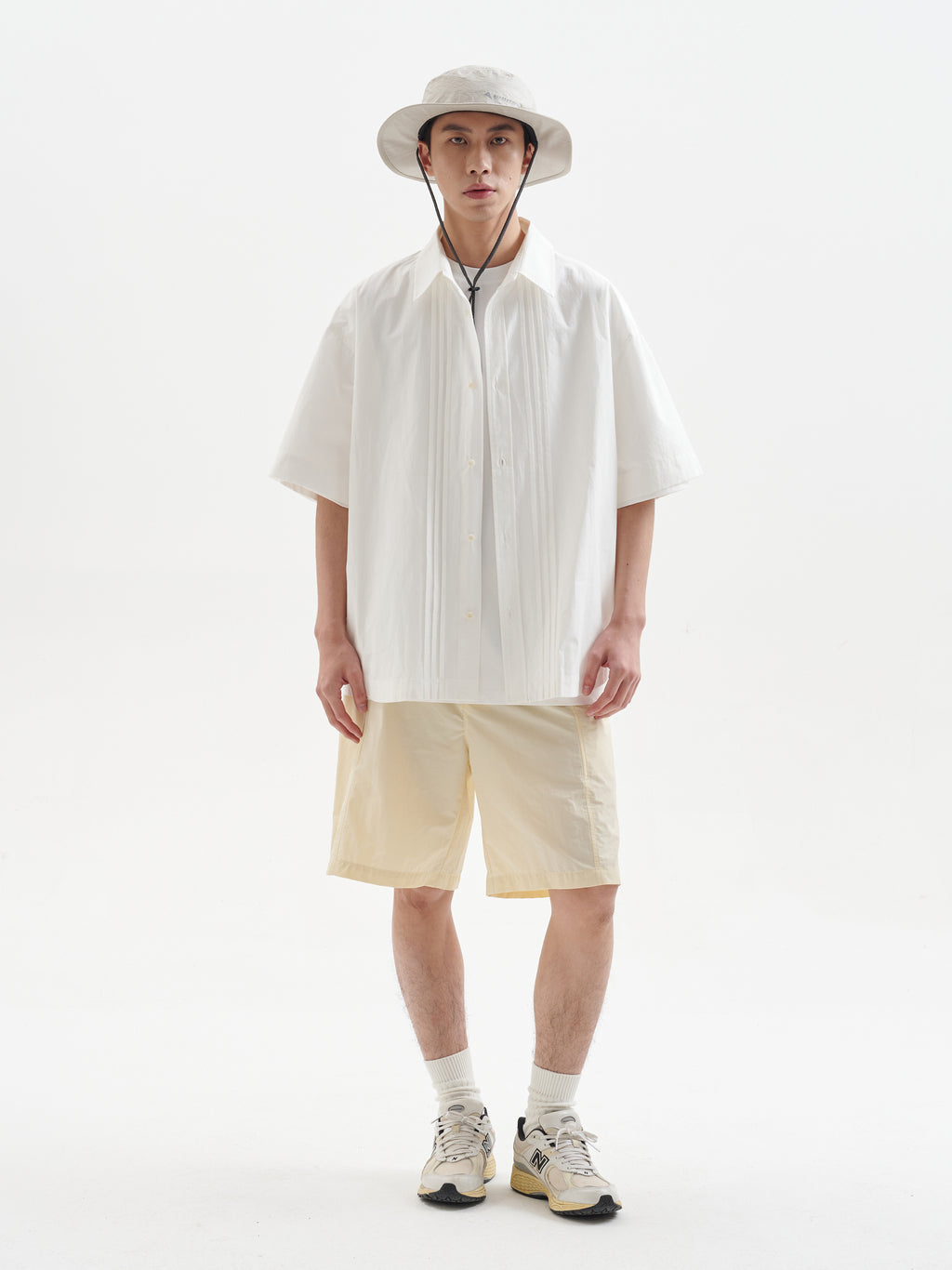 BUTTBILL Commuter Japanese organ pleated cotton Shirt