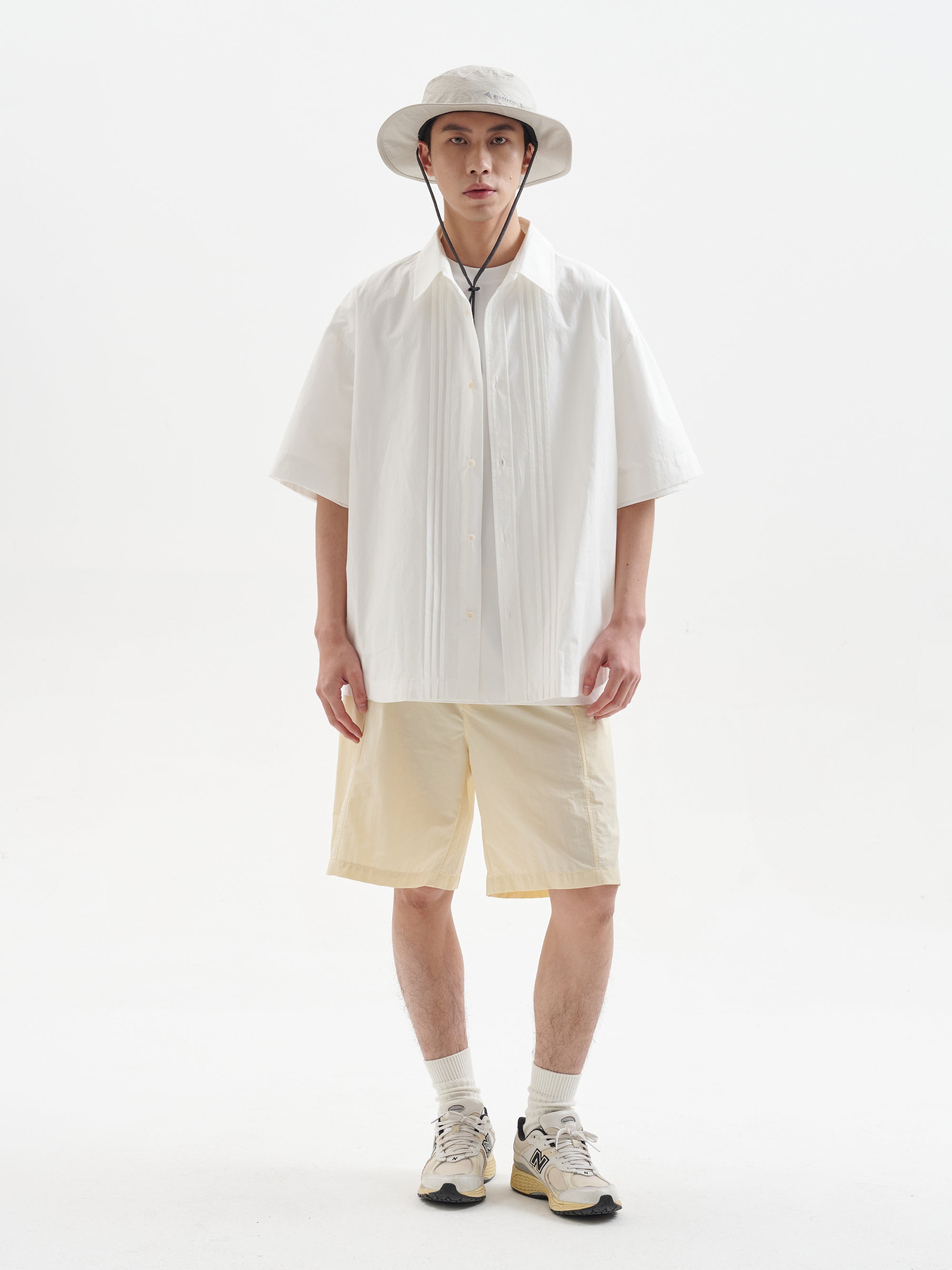 BUTTBILL Commuter Japanese organ pleated cotton Shirt