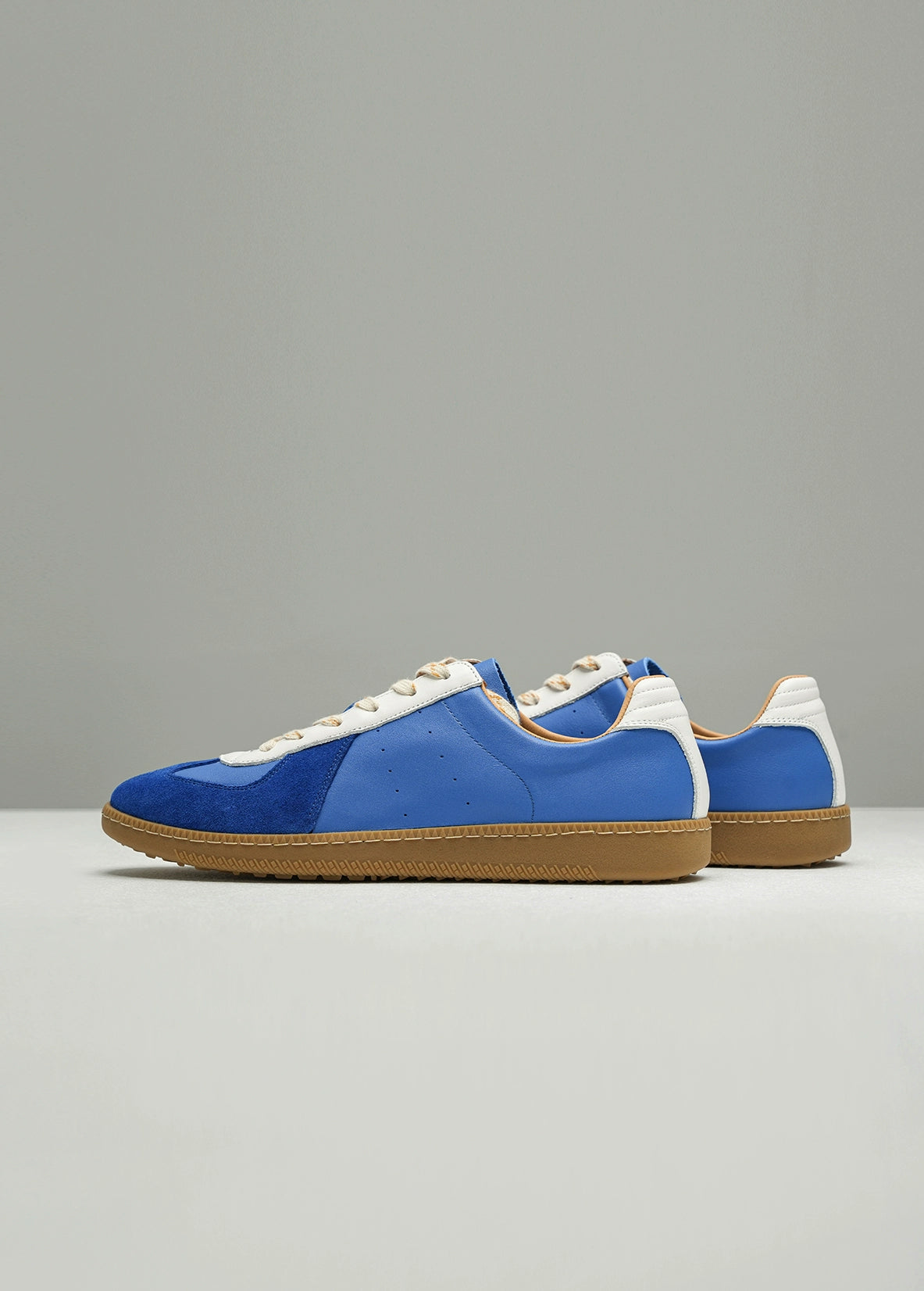 NO LOGO Heightening Moral Training Splicing Leather Shoes Board Shoes