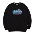 Battles Embroidered Crew Neck Casual Sweater