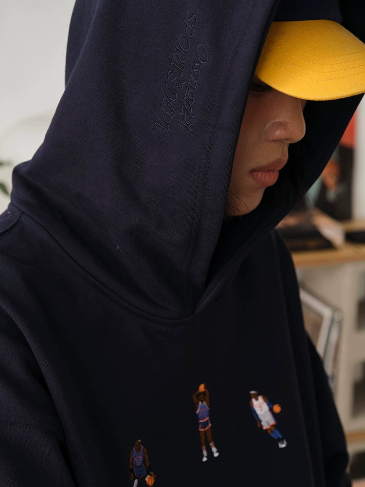 Battles Casual Loose Hooded Sweater