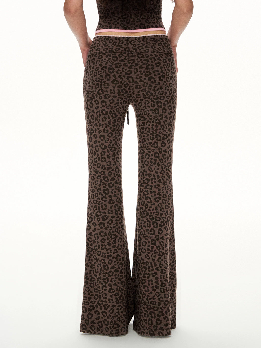 Ariseism Vintage Leopard Slim-fit Casual Pants