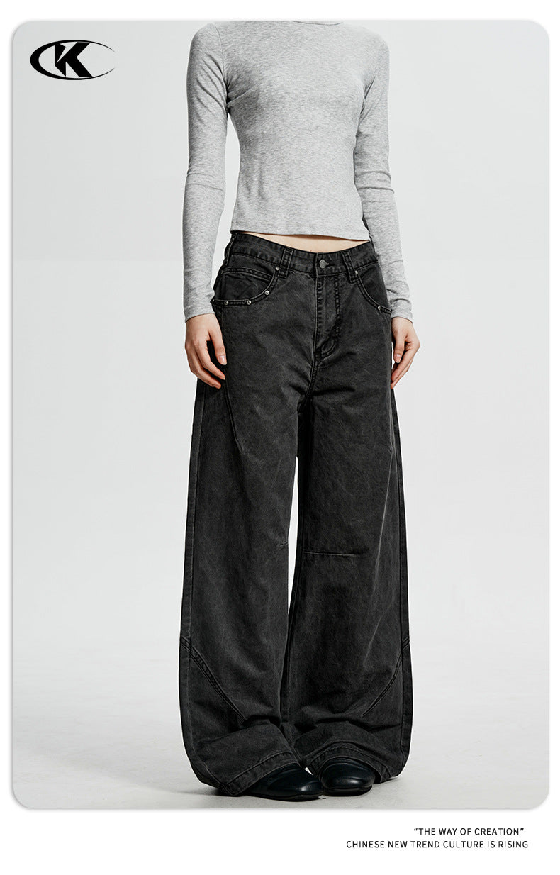 11KN American Vintage Rock Gray Cargo Pants Unisex
