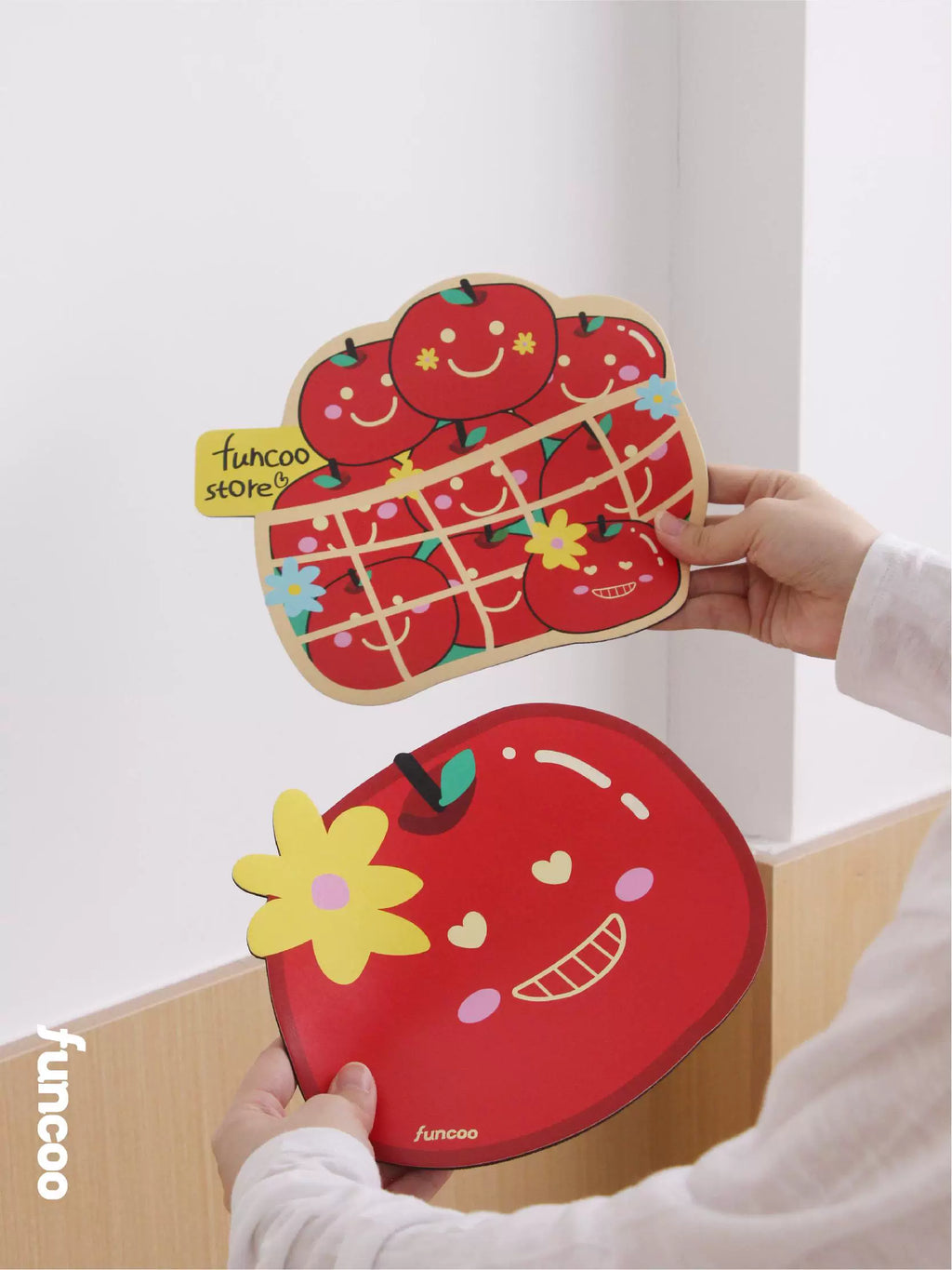 FUNCOO Non-slip Rubber Cute Apple Mouse Pad