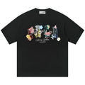 HACR Fun Hand-painted Three-dimensional Wool Small Flower Tee