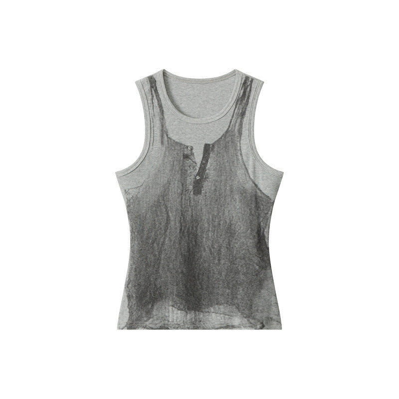 Nariele Personality Fun Printed Hottie Vest