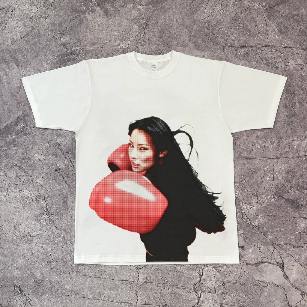 DKNT Character Print Casual Loose Tee