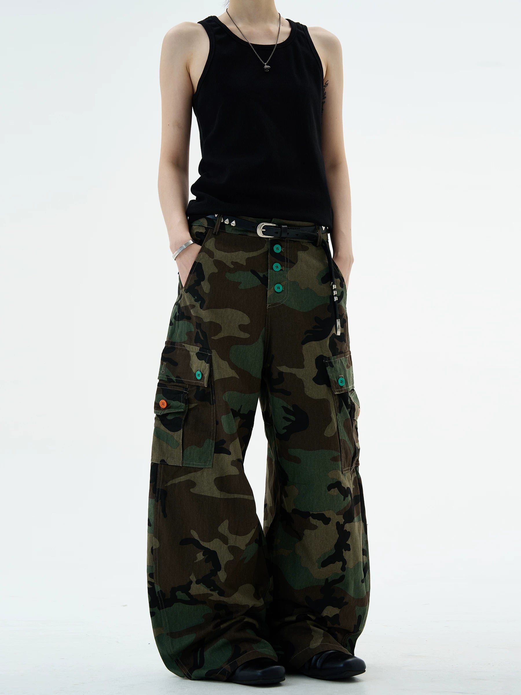 MADWITCH Camouflage Scimitar Tooling Slacks