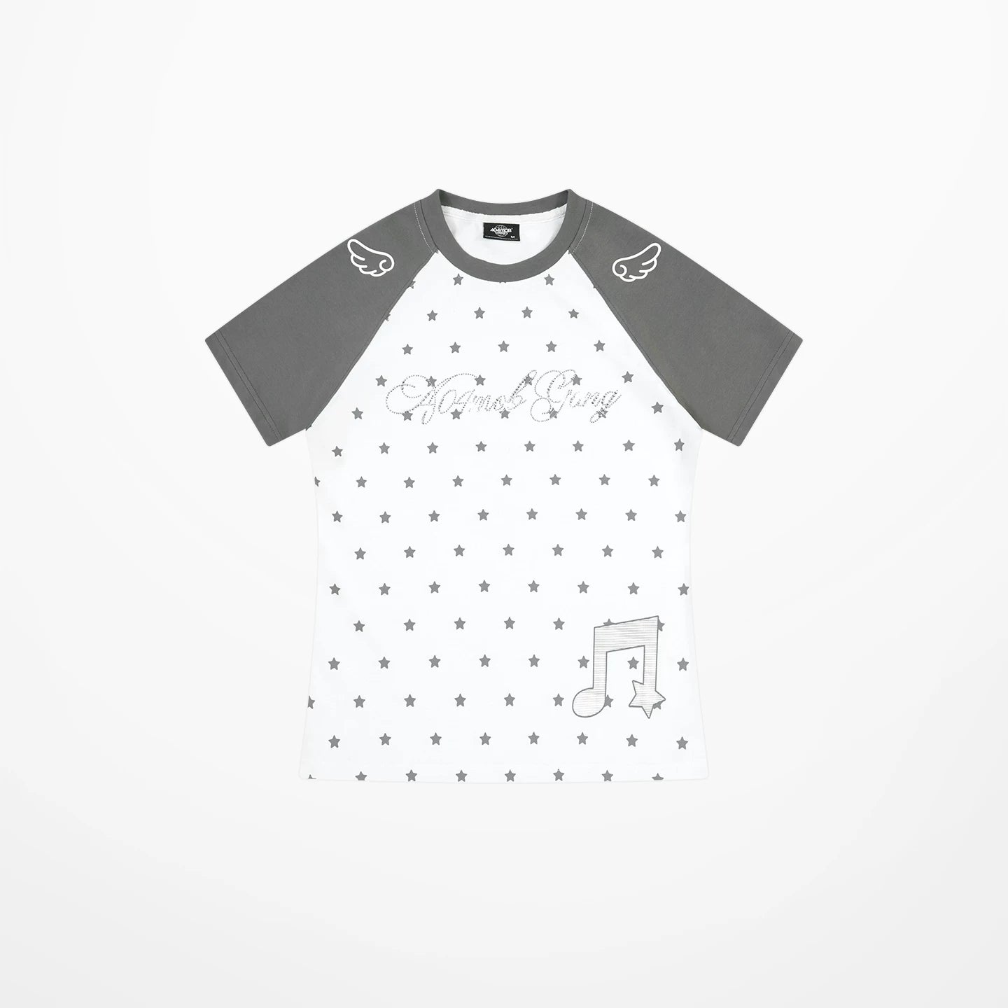 404MOB 3D Hot Drill Full Print Wing Front Shoulder Tee
