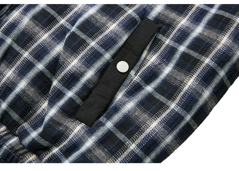 EME Vintage Double Sided Plaid Lapel Jacket