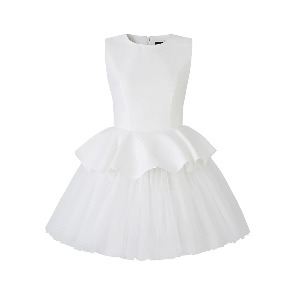 Avenement Stitching Mesh Dress