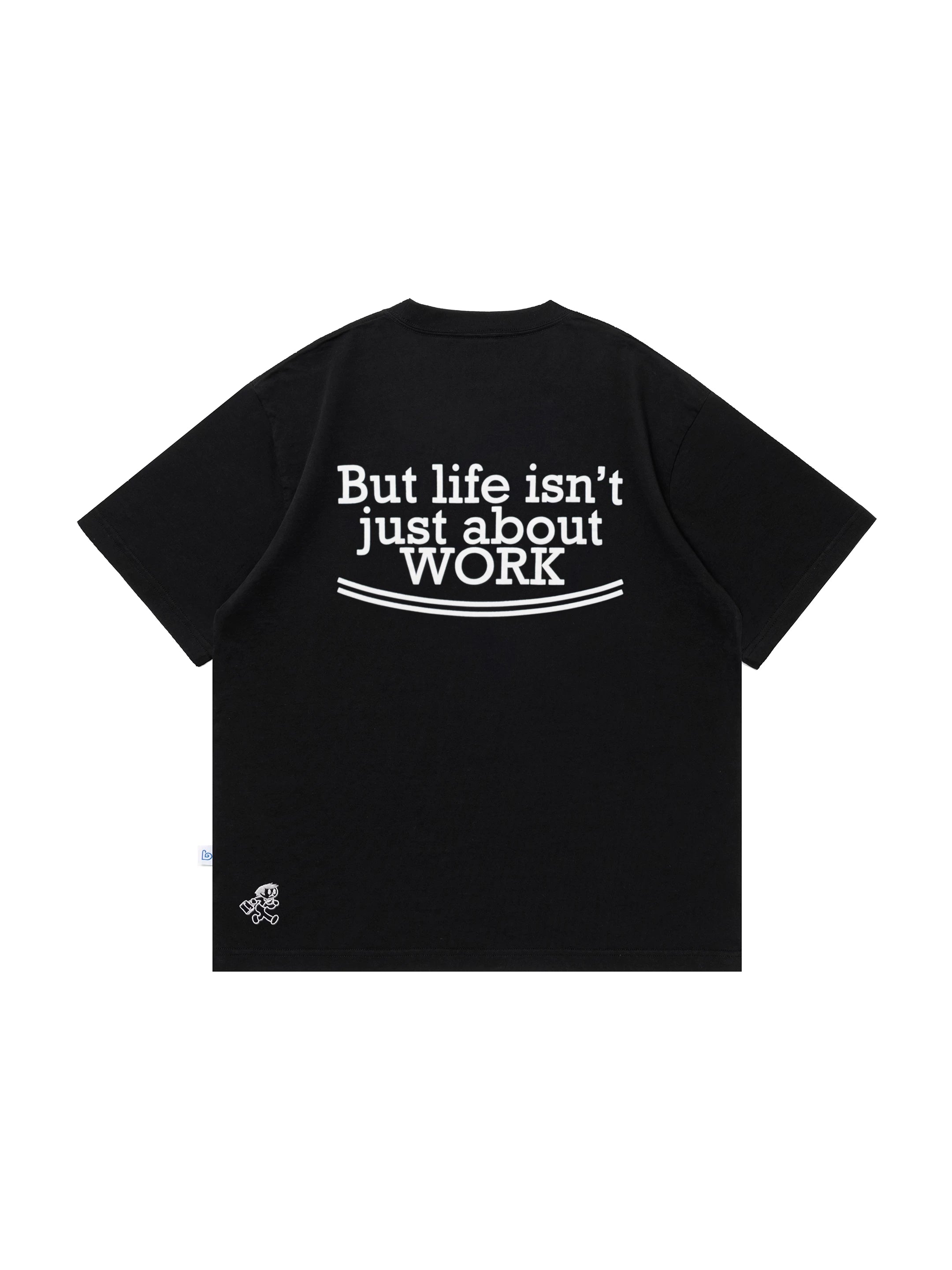 BENT IDEA Letter Print Casual Breathable Tee