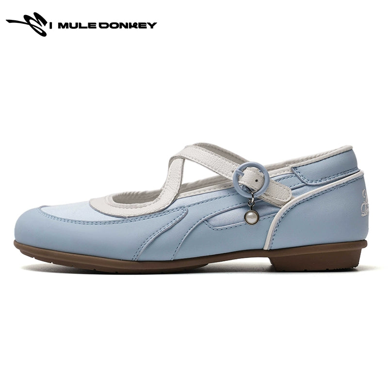 Donkey Hollow Retro Soft-soled Mary Jane Shoes