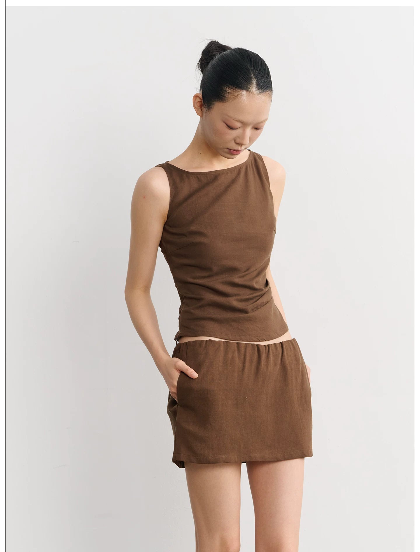 LINY LIBERTY Elastic Waist Versatile Skirt