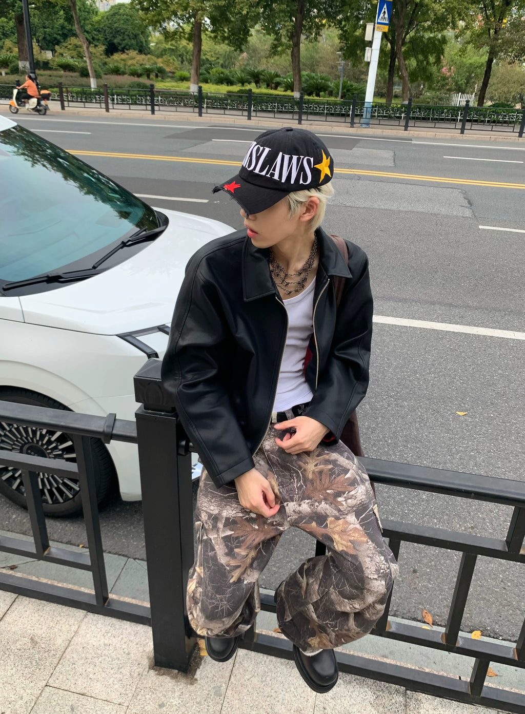 INTENT PU Leather Short Wide Leather Jacket