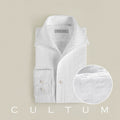 CULTUM Lightweight Breathable Seersucker One Piece Collar Button Collar Shirt