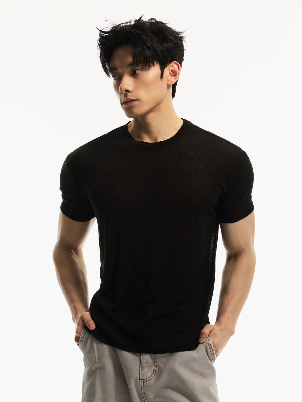 DAY NY Cool and Light Front Shoulder Casual Tee
