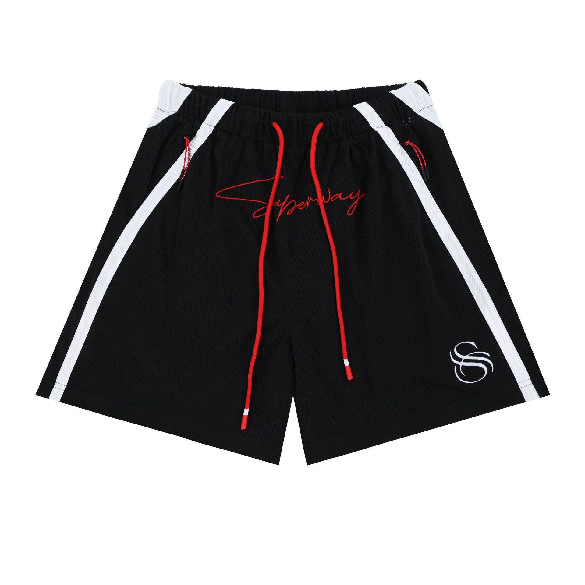 SUPER WAY Contrasting Color Splicing Casual Sweatpants